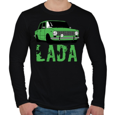PRINTFASHION lada - Férfi hosszú ujjú póló - Fekete férfi póló