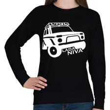 PRINTFASHION Lada Niva - Női pulóver - Fekete női pulóver, kardigán