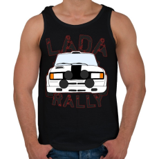 PRINTFASHION Lada rally - Férfi atléta - Fekete