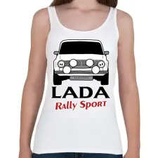 PRINTFASHION Lada rally - Női atléta - Fehér női trikó