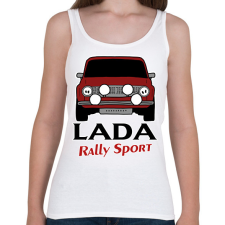 PRINTFASHION Lada rally - Női atléta - Fehér női trikó