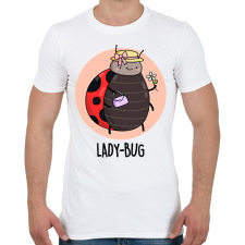 PRINTFASHION Lady-Bug - Férfi póló - Fehér férfi póló