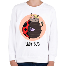 PRINTFASHION Lady-Bug - Gyerek pulóver - Fehér