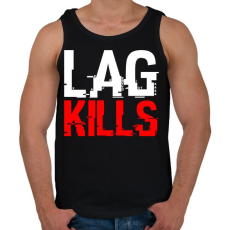 PRINTFASHION Lag Kills - Férfi atléta - Fekete