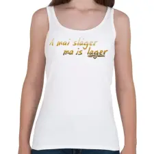 PRINTFASHION Lager  - Női atléta - Fehér női trikó