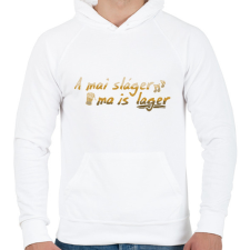 PRINTFASHION Lager (version 2) - Férfi kapucnis pulóver - Fehér férfi pulóver, kardigán