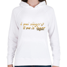 PRINTFASHION Lager (version 2) - Női kapucnis pulóver - Fehér női pulóver, kardigán