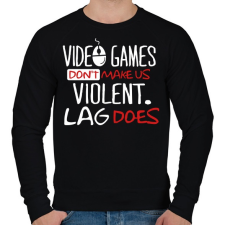 PRINTFASHION Laggolás - Férfi pulóver - Fekete férfi pulóver, kardigán