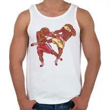 PRINTFASHION Lajhár bunyó - Férfi atléta - Fehér atléta, trikó