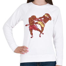 PRINTFASHION Lajhár bunyó - Női pulóver - Fehér női pulóver, kardigán