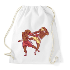 PRINTFASHION Lajhár bunyó - Sportzsák, Tornazsák - Fehér tornazsák