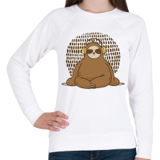 PRINTFASHION Lajhár fejhallgatóval - Női pulóver - Fehér női pulóver, kardigán