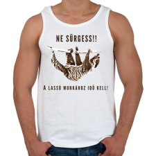 PRINTFASHION LAJHÁR - Férfi atléta - Fehér atléta, trikó