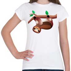 PRINTFASHION Lajhár mászik  - Női póló - Fehér