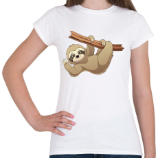 PRINTFASHION lajhár - Női póló - Fehér