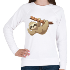 PRINTFASHION lajhár - Női pulóver - Fehér