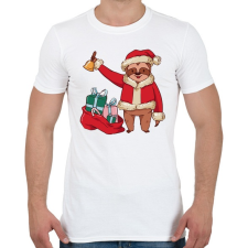 PRINTFASHION Lajhár télapó - Férfi póló - Fehér férfi póló