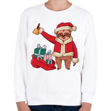 PRINTFASHION Lajhár télapó - Gyerek pulóver - Fehér gyerek pulóver, kardigán