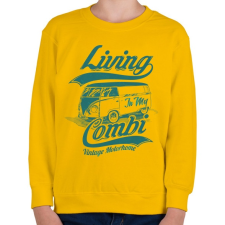 PRINTFASHION Lakókocsi - Gyerek pulóver - Sárga gyerek pulóver, kardigán