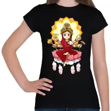 PRINTFASHION lakshmi03 - Női póló - Fekete női póló