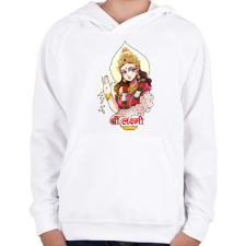 PRINTFASHION lakshmi07 - Gyerek kapucnis pulóver - Fehér gyerek pulóver, kardigán