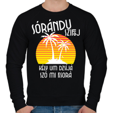 PRINTFASHION LAMBADA - Férfi pulóver - Fekete férfi pulóver, kardigán