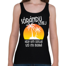 PRINTFASHION LAMBADA - Női atléta - Fekete