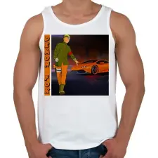 PRINTFASHION Lambo Naruto - Férfi atléta - Fehér atléta, trikó