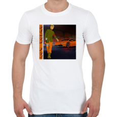 PRINTFASHION Lambo Naruto - Férfi póló - Fehér