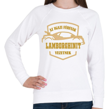PRINTFASHION Lamborghini sofőr - Női pulóver - Fehér női pulóver, kardigán