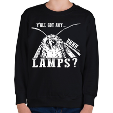 PRINTFASHION Lamps? - Gyerek pulóver - Fekete