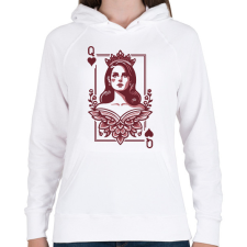 PRINTFASHION Lana Del Rey - Női kapucnis pulóver - Fehér női pulóver, kardigán