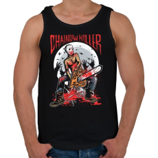 PRINTFASHION Láncfűrészes gyilkos - Férfi atléta - Fekete