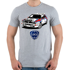 PRINTFASHION Lancia Delta - Férfi póló - Sport szürke