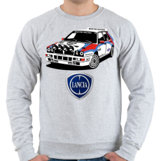 PRINTFASHION Lancia Delta - Férfi pulóver - Sport szürke