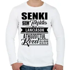 PRINTFASHION Lancia fanatikus - Férfi hosszú ujjú póló - Fehér férfi póló