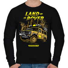 PRINTFASHION Land Rover - Férfi pulóver - Fekete férfi pulóver, kardigán