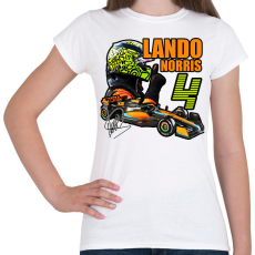 PRINTFASHION Lando Norris F1 - Női póló - Fehér