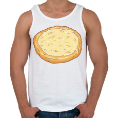 PRINTFASHION Lángos - Férfi atléta - Fehér
