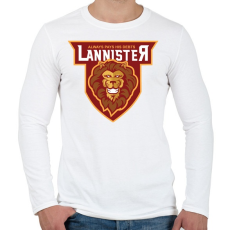PRINTFASHION Lannister - Férfi hosszú ujjú póló - Fehér