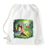 PRINTFASHION Lány az erdőben - Sportzsák, Tornazsák - Fehér