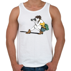 PRINTFASHION Lány fotózik - Férfi atléta - Fehér