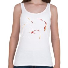 PRINTFASHION Lány nyuszival - Női atléta - Fehér női trikó