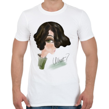 PRINTFASHION Lány.what? - Férfi póló - Fehér férfi póló