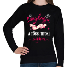 PRINTFASHION Lánybúcsú, a többi titok - Női pulóver - Fekete