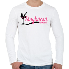 PRINTFASHION Lánybúcsú alakulat - Férfi hosszú ujjú póló - Fehér