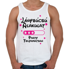 PRINTFASHION Lánybúcsú alakulat Party folyamatban - Férfi atléta - Fehér