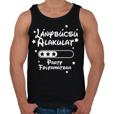 PRINTFASHION Lánybúcsú alakulat Party folyamatban - Férfi atléta - Fekete