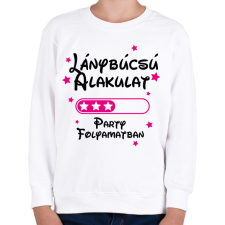 PRINTFASHION Lánybúcsú alakulat Party folyamatban - Gyerek pulóver - Fehér gyerek pulóver, kardigán