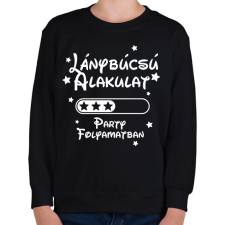 PRINTFASHION Lánybúcsú alakulat Party folyamatban - Gyerek pulóver - Fekete gyerek pulóver, kardigán